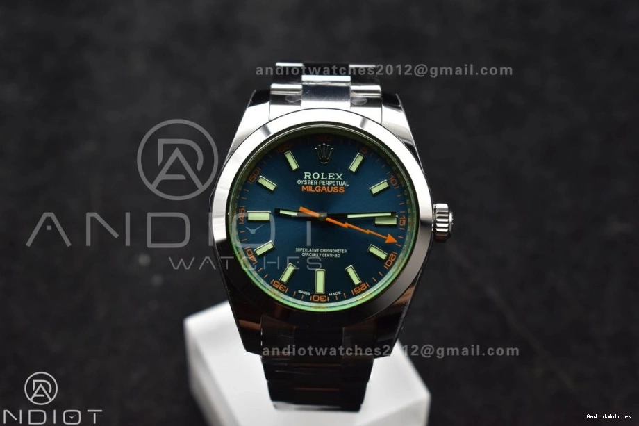 Milgauss on Edition SS 116400 Dial 909 VS 1:1 Bracelet VSF 904L Youthful Steel GV Blue Best 0927